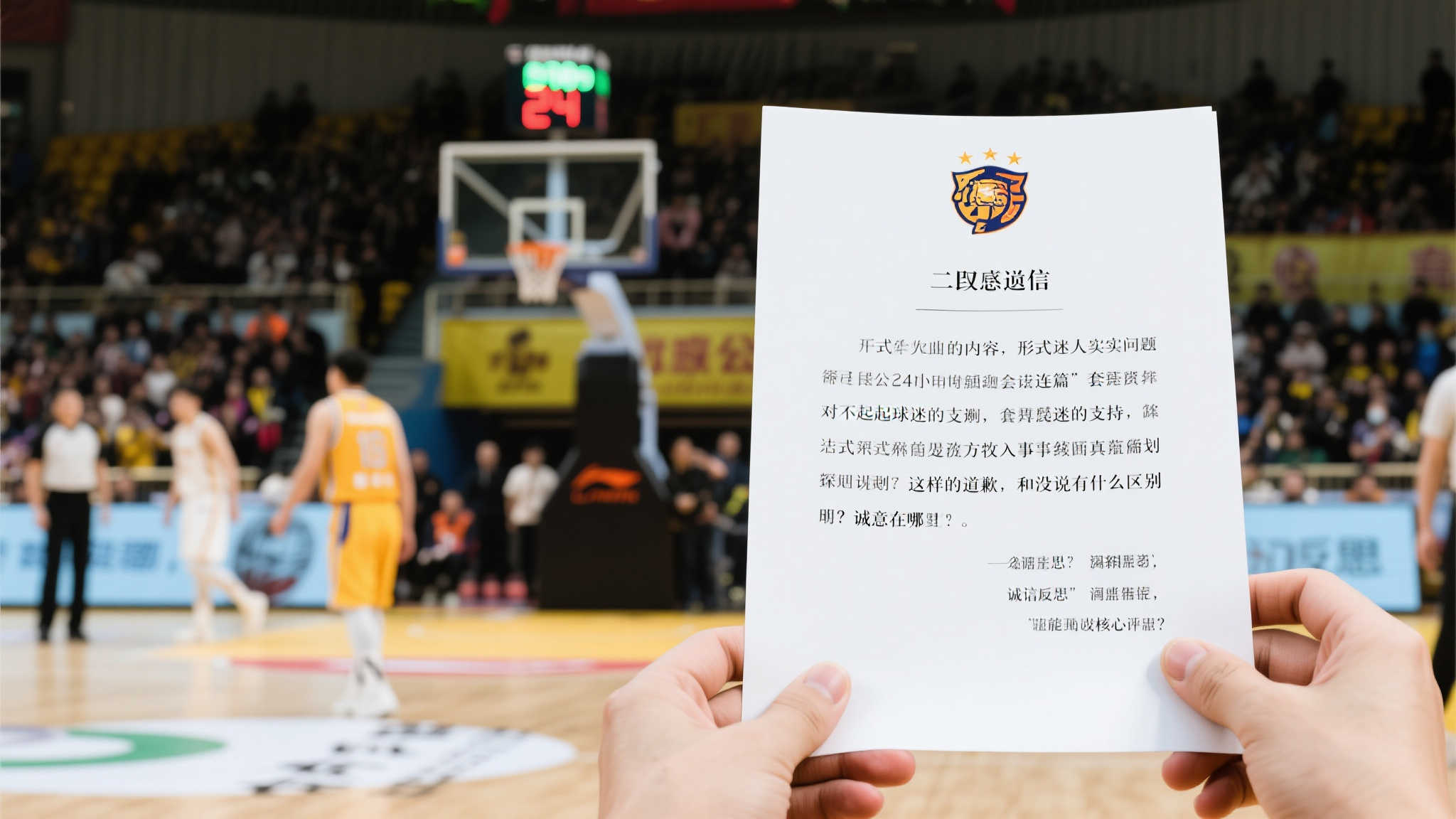 广厦致歉声明引争议,球迷质疑诚意何在? 广厦致歉声明引争议,球迷质疑诚意何在?